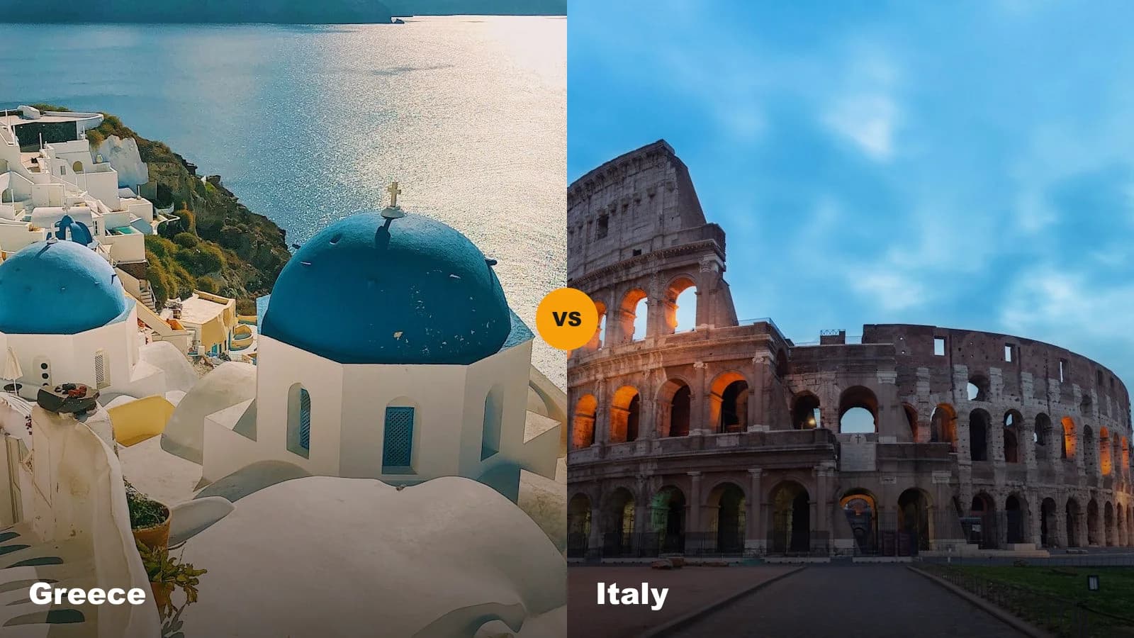 Greece vs Italy travel comparison islands beaches food costs 2026